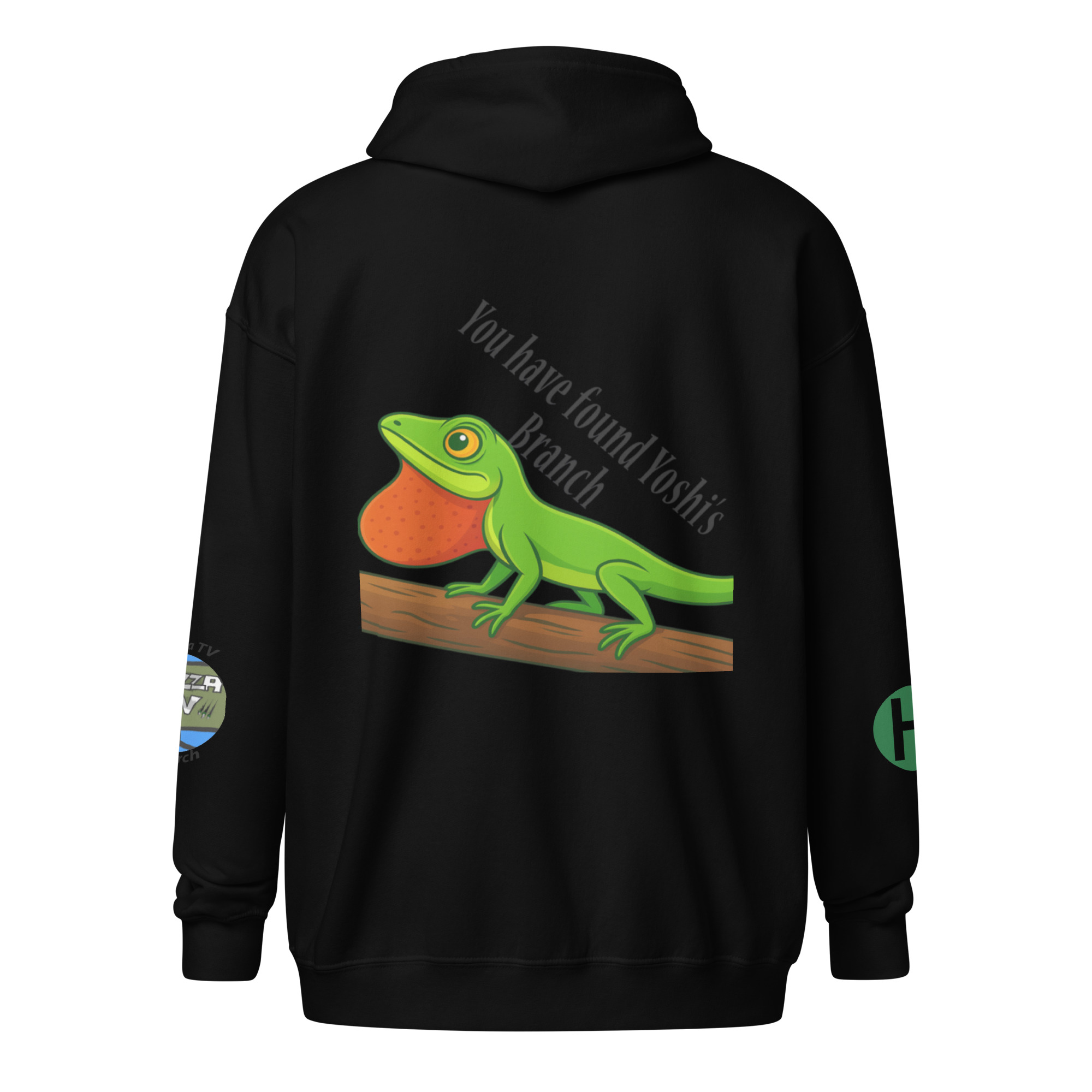 Yoshi the Green Anole Hoodie - Image 2